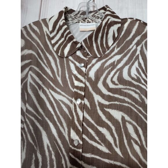 2 For 30 Alfred Dunner Blouse Ladies 18 Semi Sheer‎ Lightweight - Picture 3 of 7